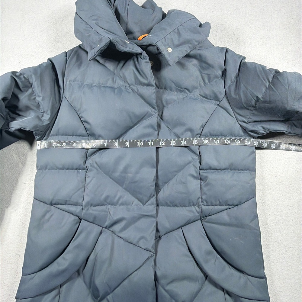 Orolay Down Puffer Coat Women Medium Long Hooded Quilted Gray Winter Parka - Picture 8 of 13